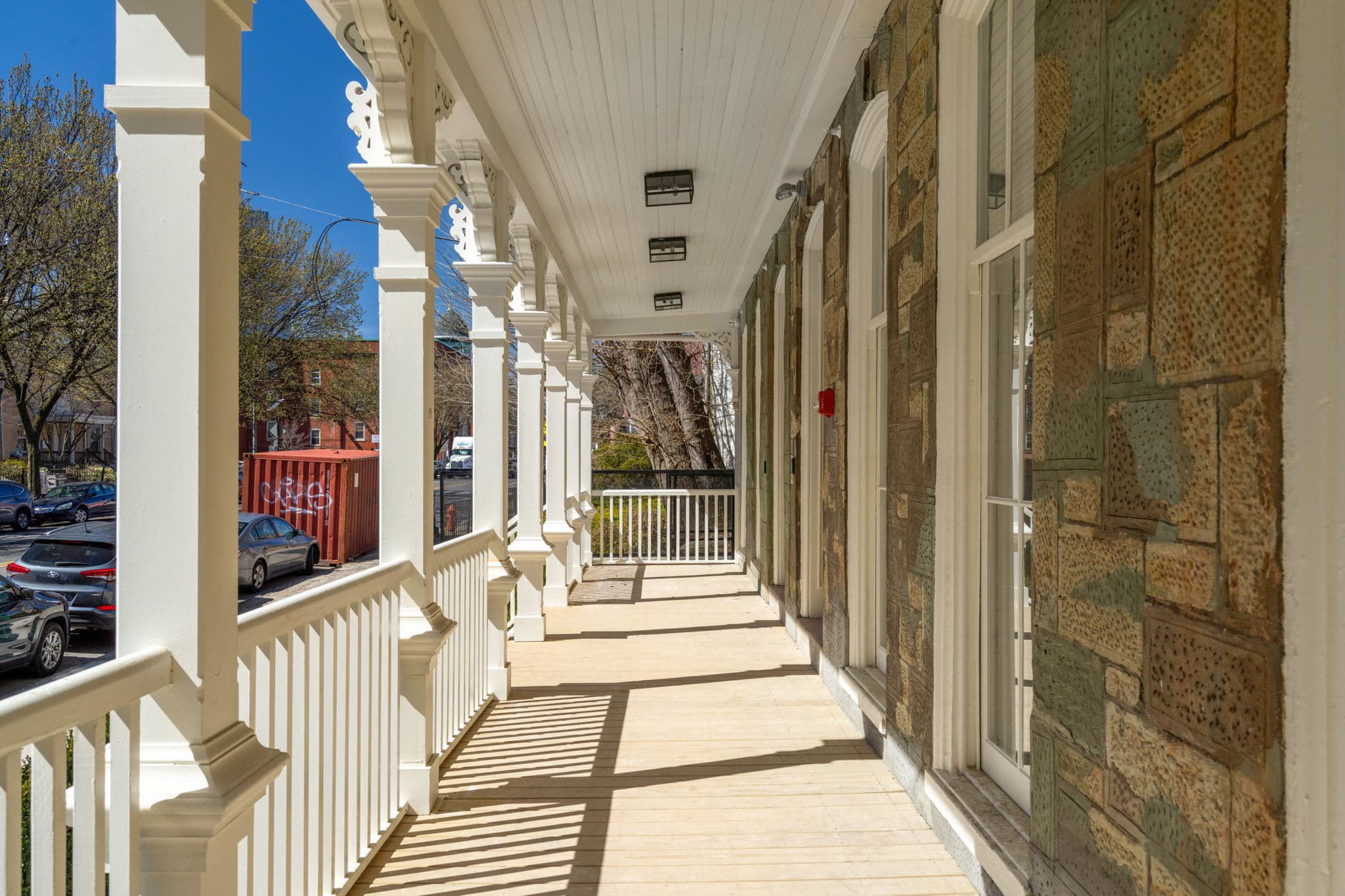 Rooftop terrace at Serpentine Apartments
